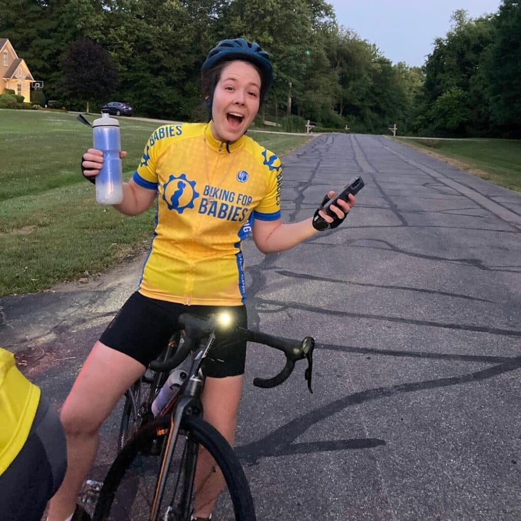 Hello, my name is Mary Bookwalter and I am overjoyed to be returning to Biking for Babies this summer as a second year missionary!
